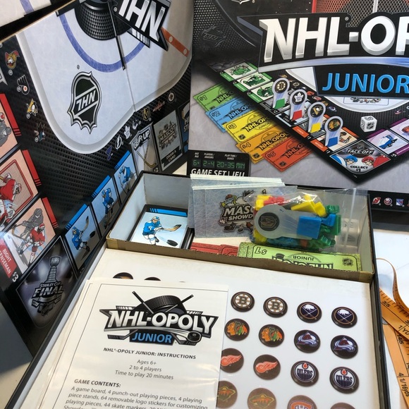 NHL-Opoly Junior Hockey Board Game Complete - Picture 2 of 15